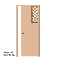 Ermetika Velio fehér dekorfóliás tolóajtólap és tokborítás szett Classic EvoKit falban futó tolóajtó vázszerkezethez 800x2100 mm PEVS.1.923