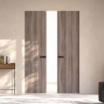 Ermetika Absolute Evo kétszárnyú falban futó tolóajtó tokborítás nélküli fémváz gipszkarton falhoz ABDC