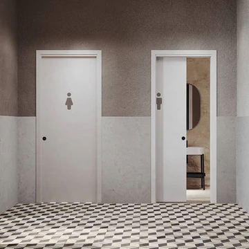 Ermetika Classic Unico Evo kétszárnyú falban futó tolóajtó tokborításos vázszerkezet vakolható falhoz UNI