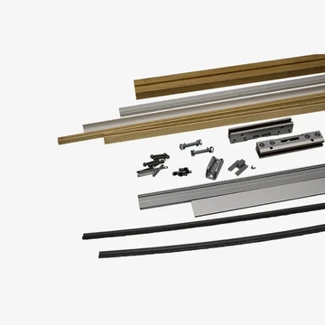 Ermetika üvegajtó vasalat készlet egyszárnyú Absolute falban futó tolóajtókhoz ACC.101.1