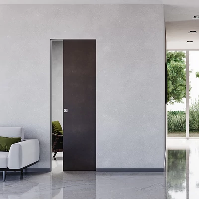 Ermetika Absolute EvoKit egyszárnyú falban futó tolóajtó tokborítás nélküli vázszerkezet gipszkarton falhoz 800x2100 mm 100 mm AESC.19