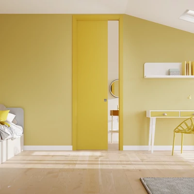 Ermetika Classic EvoKit egyszárnyú falban futó tolóajtó tokborításos fémváz gipszkarton falhoz 1200x2400 mm 100/125 mm EKSC.327