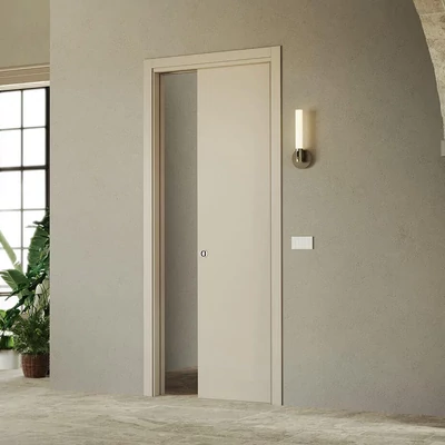 Ermetika Classic Luminox kábelezhető falban futó tolóajtó