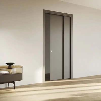 Ermetika Staffetta EvoKit kétszárnyú falban futó tolóajtó