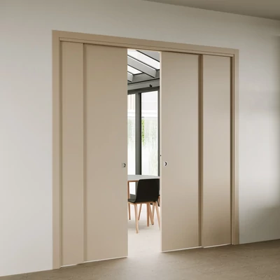 Ermetika Staffetta EvoKit négyszárnyú falban futó tolóajtó