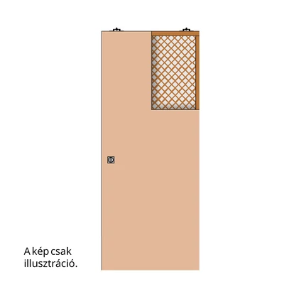 Ermetika Velio fehér dekorfóliás tolóajtólap és tokborítás szett Classic EvoKit falban futó tolóajtó vázszerkezethez 700x2100 mm PEVS.1.922