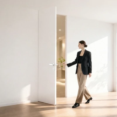 Ermetika xREVERx Total White XL falsíkban záródó tapétaajtó szett