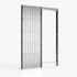 Kép 2/2 - Ermetika Absolute Evo egyszárnyú falban futó tolóajtó tokborítás nélküli fémváz gipszkarton falhoz 800x2100 mm 100 mm ABSC